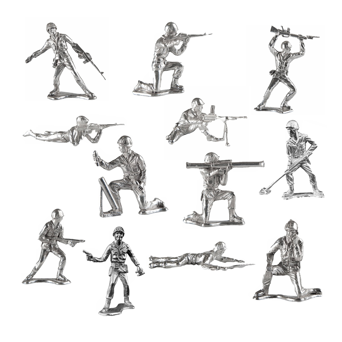 Silver Army Men