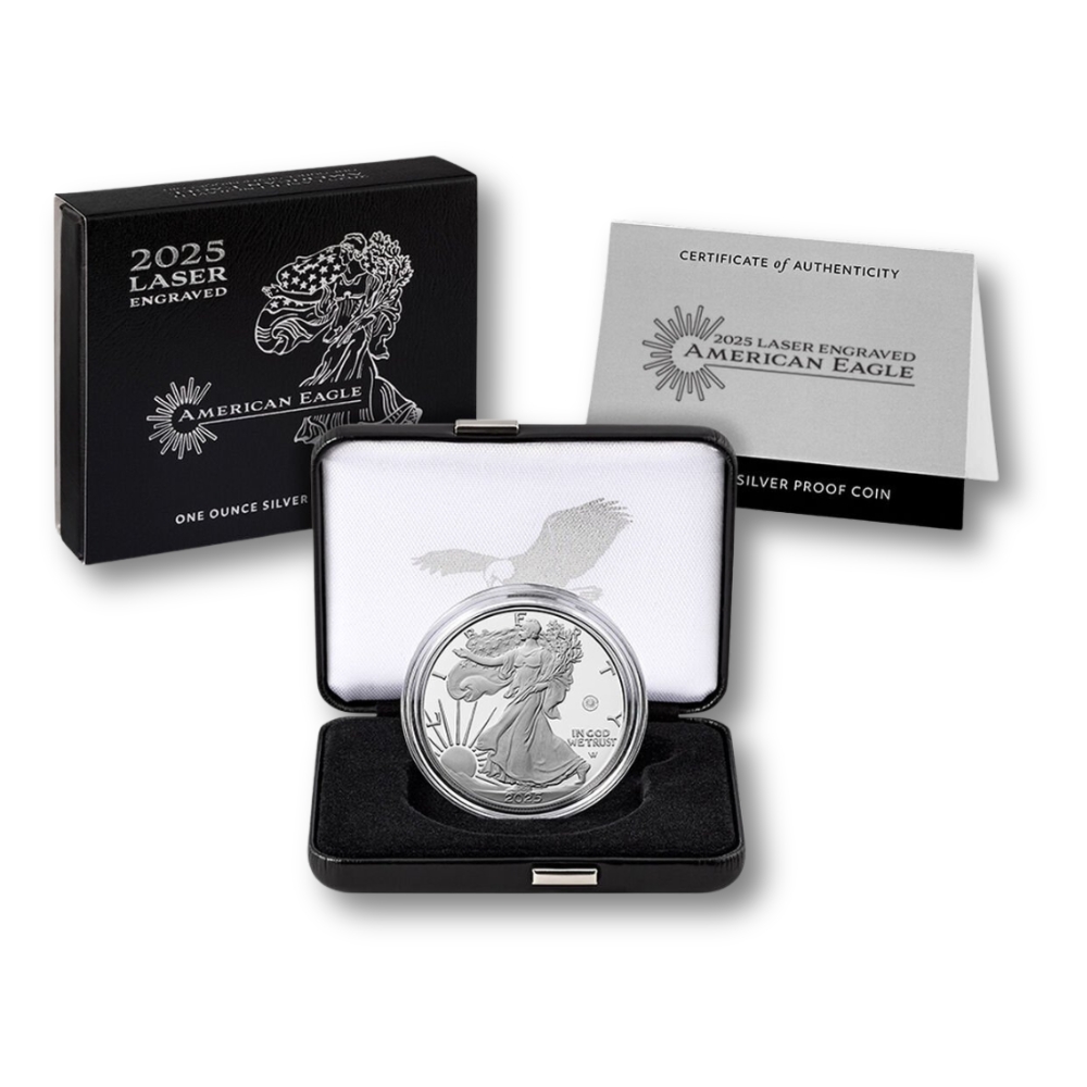 Proof Silver Eagle 2025-W Laser Cut Coin