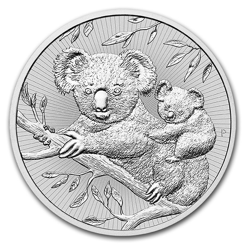 Australian Koala Mother and Baby 2 Ounce Silver 2018