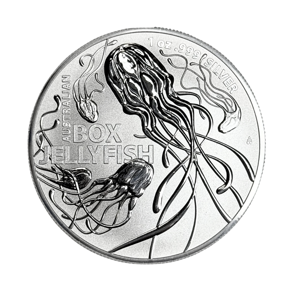 Australia 2023 Australia 1 oz Silver $1 Box Jellyfish Coin
