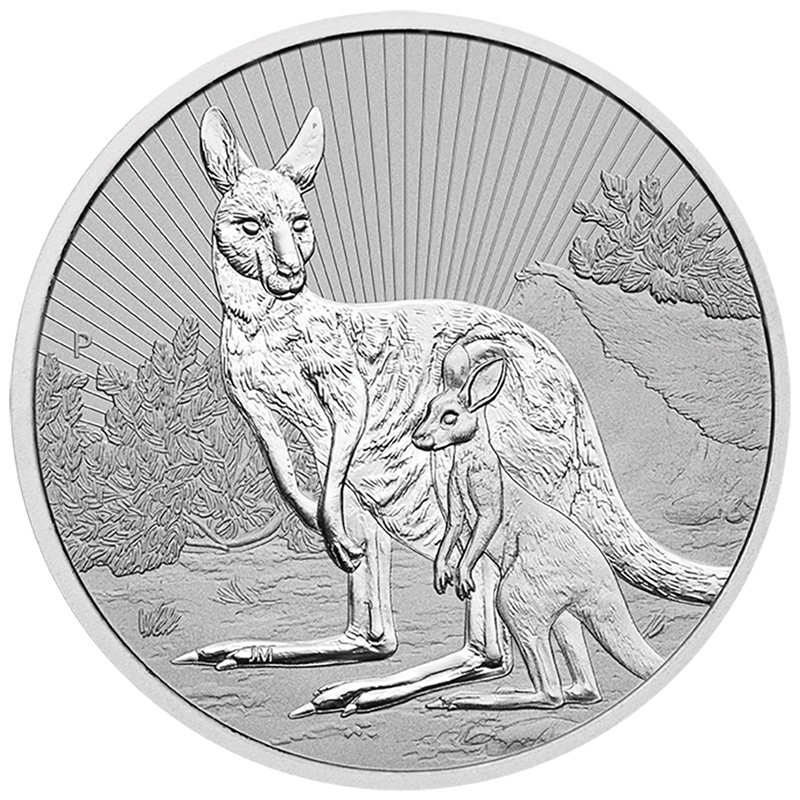 2023 Australia Kangaroo 2 Oz. Silver Mother & Baby