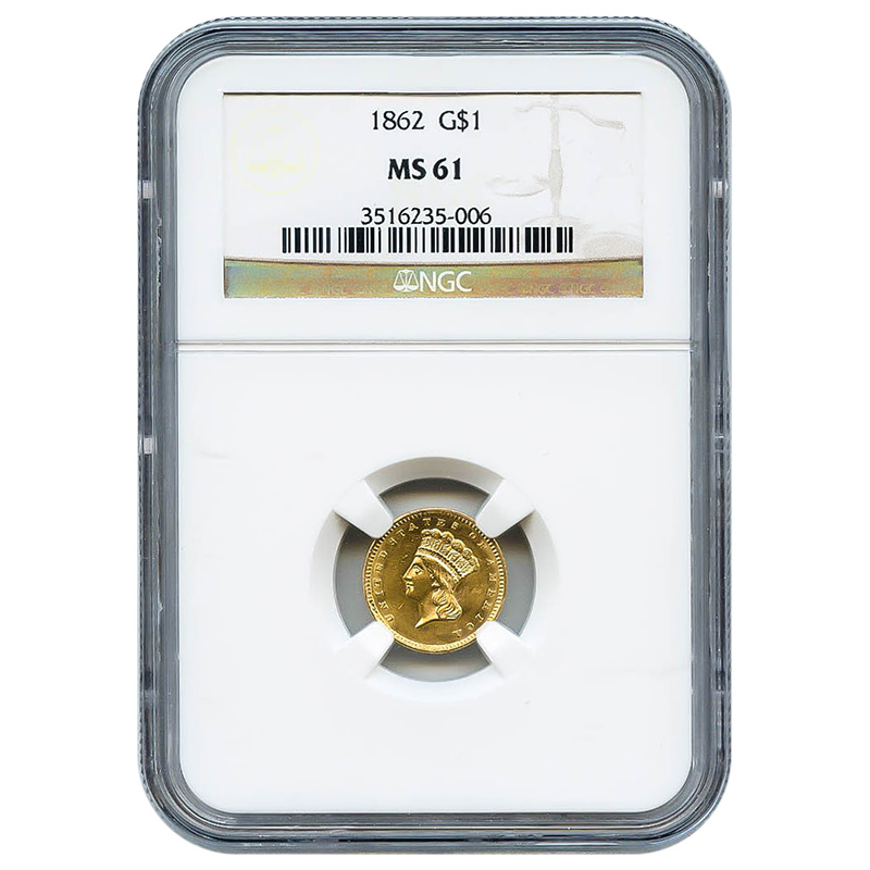 Certified $1 Gold Coins