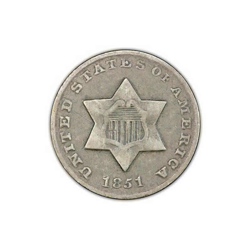 Three Cent Silver Fine