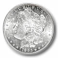 Morgan Silver Dollars Almost Uncirculated Condition