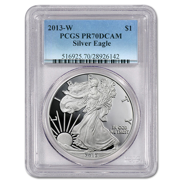 PCGS PR70 Proof Silver Eagles