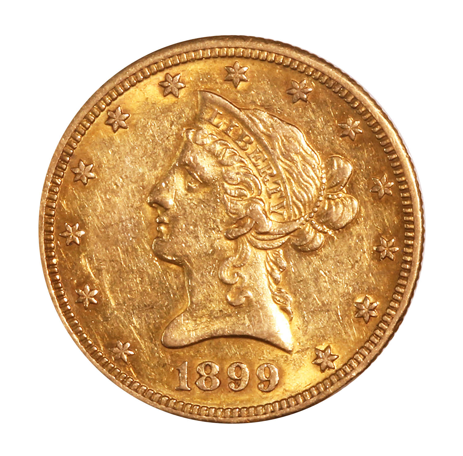 $10 Gold Liberty 1899-O AU