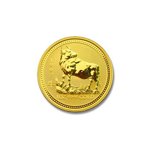 1997 Australia 1/10 oz Gold Lunar Ox