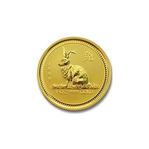 1999 Australia 1/10 oz Gold Lunar Rabbit