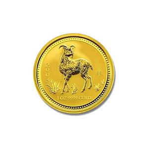 2003 Australia 1/4 oz Gold Lunar Goat