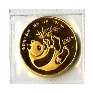 Chinese Gold Panda 1 Ounce 1984