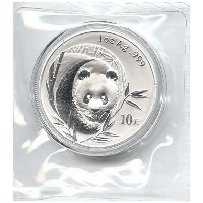 2003 Chinese Silver Panda 1 oz - Frosted Version