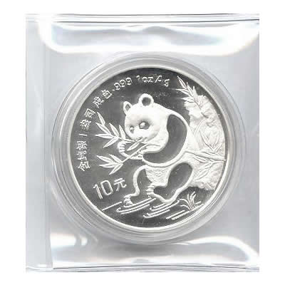 1991 Chinese Silver Panda 1 oz - Small Date
