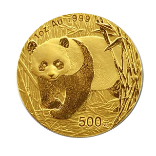 Chinese Gold Panda 1 Ounce 2002