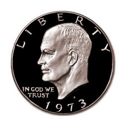 Eisenhower Dollar 1973-S Clad Proof