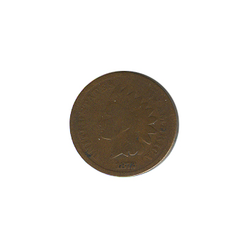 Indian Head Cent 1872 G-VG