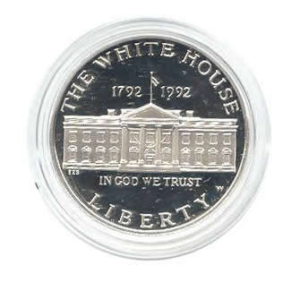 US Commemorative Dollar Proof 1992-W White House