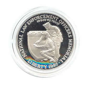 US Commemorative Dollar Proof 1997-P Law Enforcement