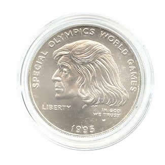 US Commemorative Dollar Uncirculated 1995-W Special Olympics
