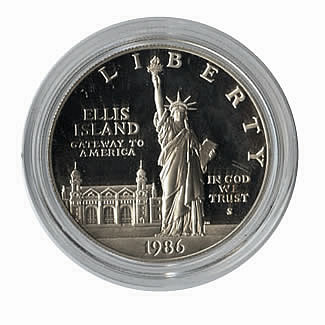 US Commemorative Dollar Proof 1986-S Statue of Liberty