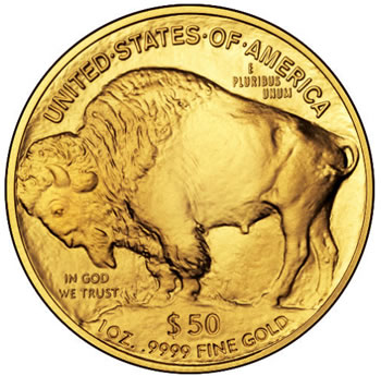 Uncirculated Gold Buffalo Coin One Ounce 2009