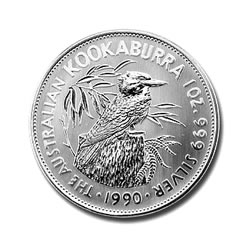 Australian Kookaburra 1 oz. Silver 1990