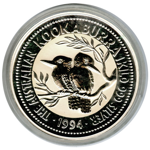 Australian Kookaburra Kilo Silver 1994