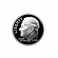 Proof Roosevelt Dime 2008-S Silver