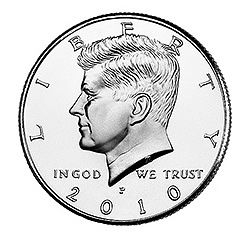 Kennedy Half Dollar 2010-P BU