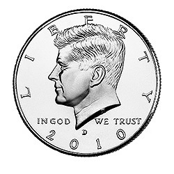 Kennedy Half Dollar 2010-D BU