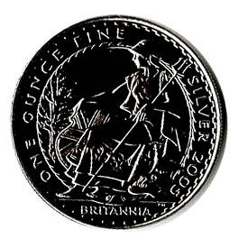 2005 1 oz Uncirculated Silver Britannia