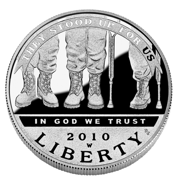 US Commemorative Dollar Proof 2010 Disabled Veterans