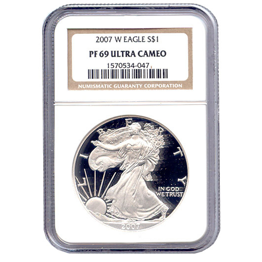 Certified Proof Silver Eagle PF69 2007