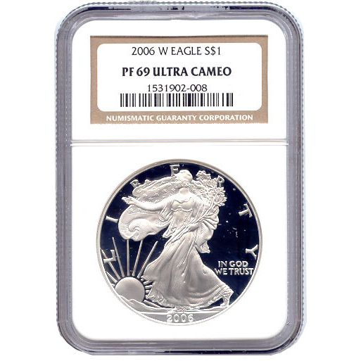Certified Proof Silver Eagle PF69 2006