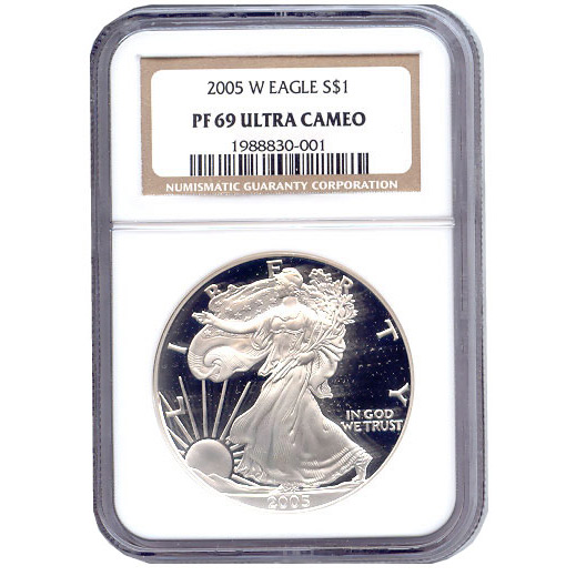 Certified Proof Silver Eagle PF69 2005