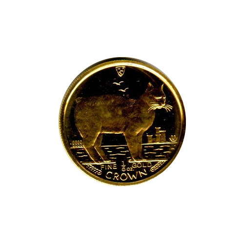 Isle of Man Gold Cat Fifth Ounce 1988