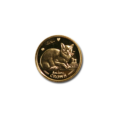 Isle of Man Gold Cat 25th Ounce 1996