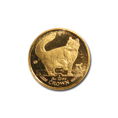 Isle of Man Gold Cat Tenth Ounce 1991