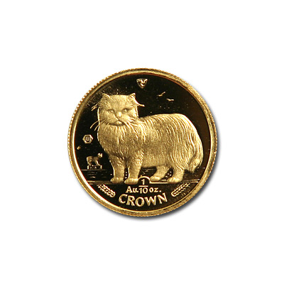 Isle of Man Gold Cat Tenth Ounce 1989