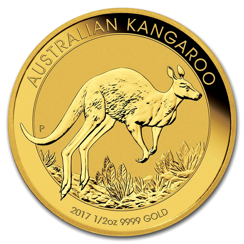 2017 Australia Gold Kangaroo 1/2 oz