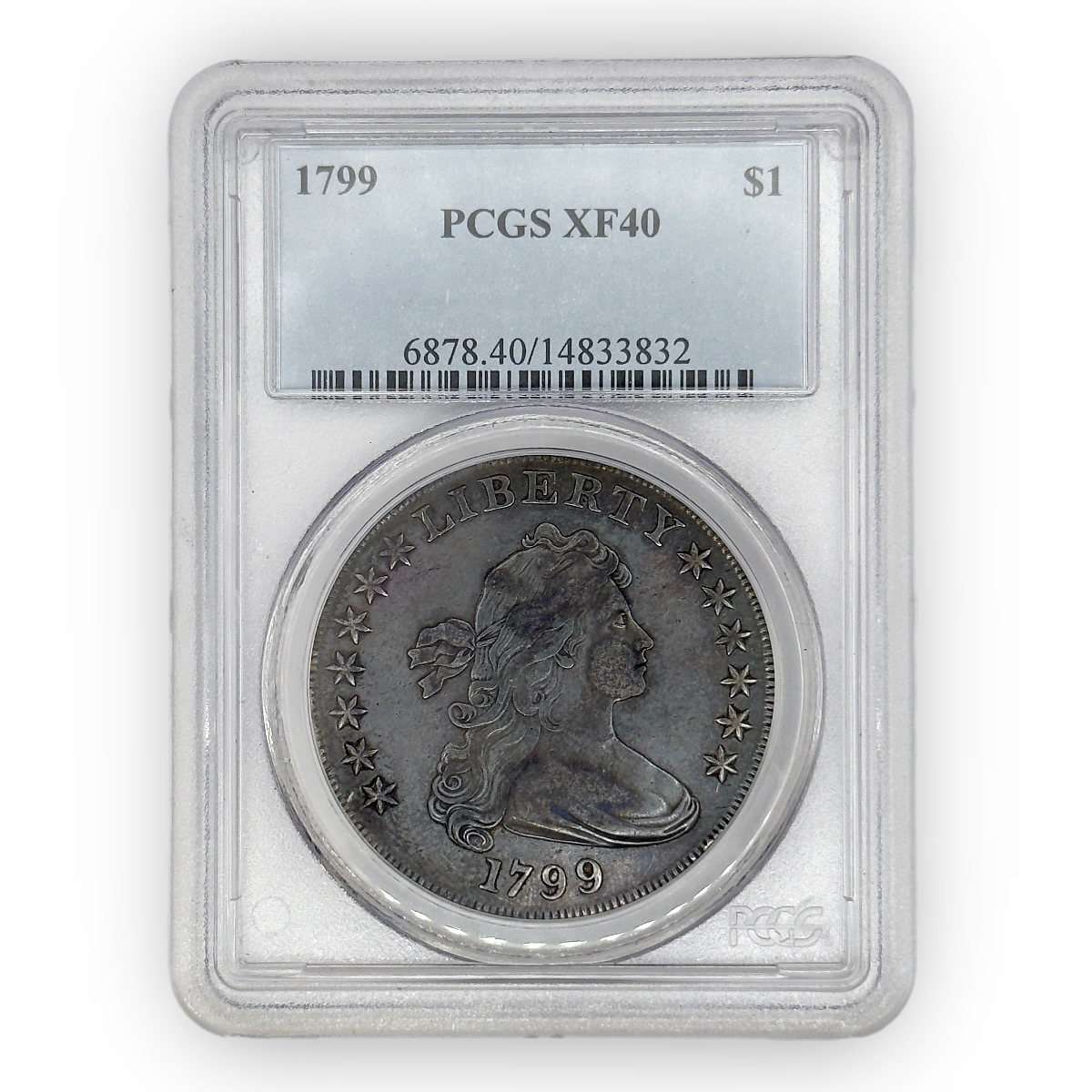 Certified Bust Dollar 1799 XF40 PCGS