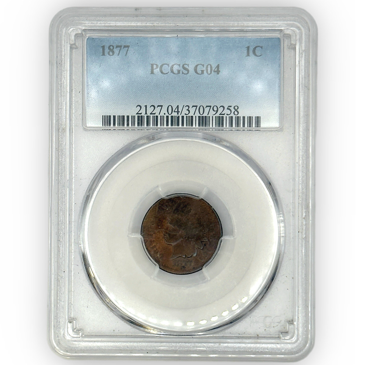 Certified Indian Head Cent 1877 G04 PCGS