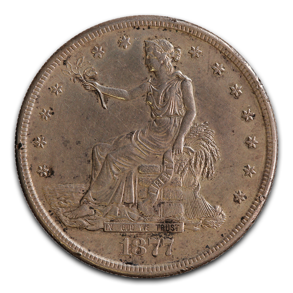 Trade Dollar 1877-S AU A
