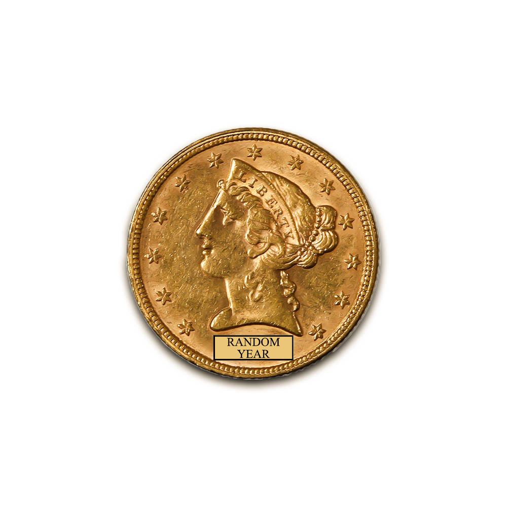 Early Gold Bullion $5 Liberty Extra Fine