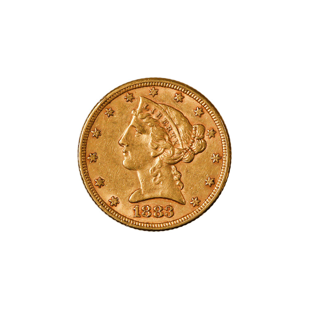 $5 Gold Liberty 1883 XF
