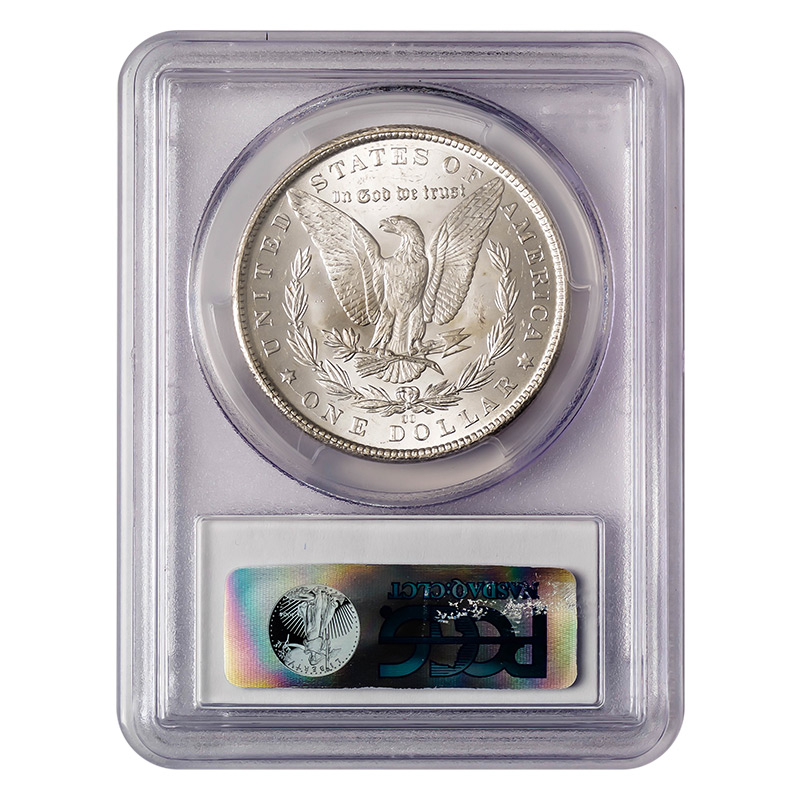Certified Morgan Silver Dollar 1884-CC MS63 PCGS | Golden Eagle 