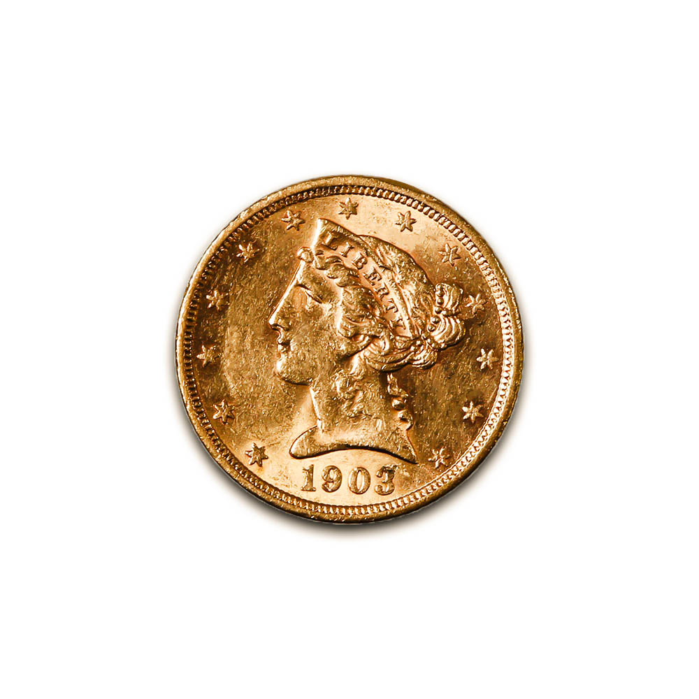 $5 Gold Liberty 1903-S XF