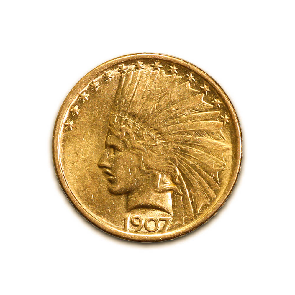 $10 Gold Indian 1907 Uncirculated