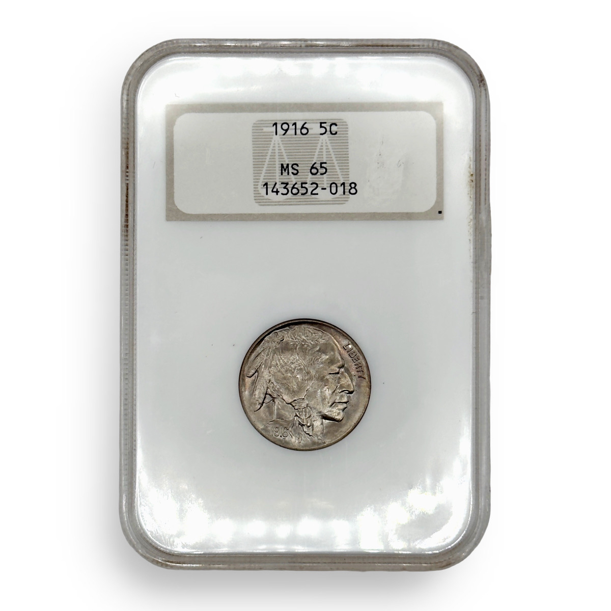 Certified Buffalo Nickel 1916 MS65 NGC