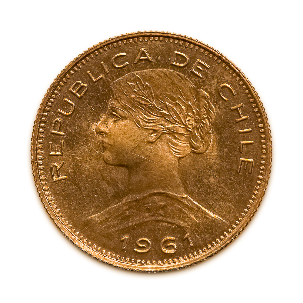 Chile 100 Pesos Gold 1946-1980