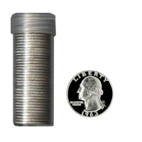 90% Silver Proof Washington Quarters Roll (40 pcs.)